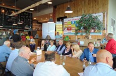 Persconferentie Ronde van Oost-Vlaanderen (beloften) in Grand Café Driespoort - op 20.8.2016 vertrek in Driespoort Shopping Deinze