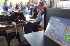 Persconferentie Ronde van Oost-Vlaanderen (beloften) in Grand Café Driespoort - op 20.8.2016 vertrek in Driespoort Shopping Deinze