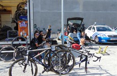 Ronde van Oost-Vlaanderen voor beloften, 4de rit vertrek in Driespoort Shopping Deinze op 20 augustus 2016’ 