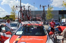 Ronde van Oost-Vlaanderen voor beloften, 4de rit vertrek in Driespoort Shopping Deinze op 20 augustus 2016’ 