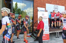 Ronde van Oost-Vlaanderen voor beloften, 4de rit vertrek in Driespoort Shopping Deinze op 20 augustus 2016’ 