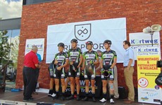 Ronde van Oost-Vlaanderen voor beloften, 4de rit vertrek in Driespoort Shopping Deinze op 20 augustus 2016’ 