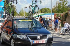 Ronde van Oost-Vlaanderen voor beloften, 4de rit vertrek in Driespoort Shopping Deinze op 20 augustus 2016’ 