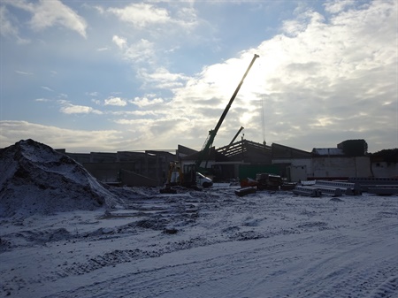Verder werken met winterlandschap