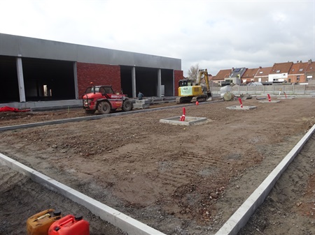 Start aanleg parking rond Albert Heijn