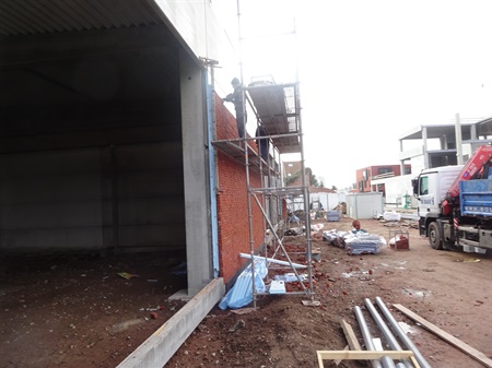 Afwerking buitenkant Blok D en E