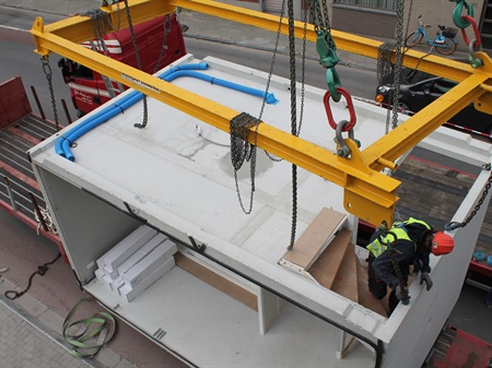 Kant en klare modules voor de flats