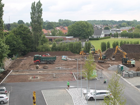 Afwerking parking Driespoort achteraan, op naar 300 parkeerplaatsen!