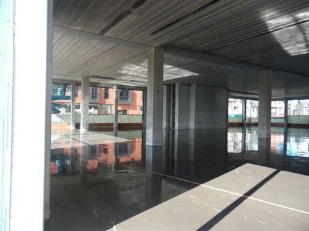 Gepolijste beton in blok B