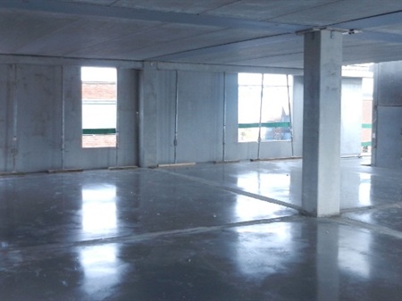 Voltooiing betonvloer 1ste verdieping