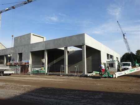 Ruwbouwwerken gebouw A zo goed als voltooid