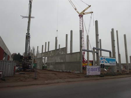 Blok B in opbouw