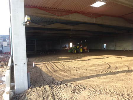 Voorbereiding afwerking binnenkant Albert Heijn